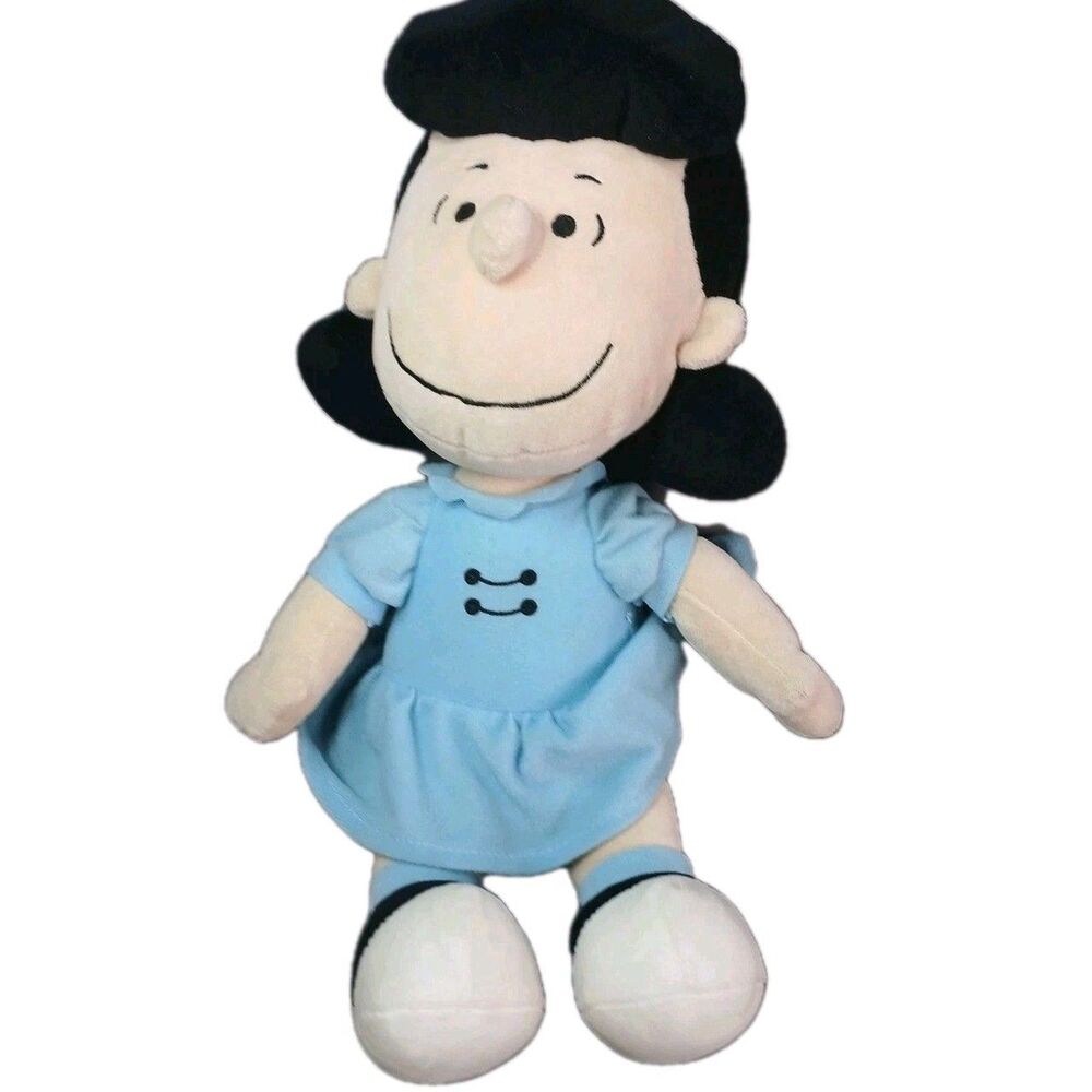 Kohls Cares Lucy Peanuts 14" Plush Doll 2019 Stuffed Animal Toy Blue Dress